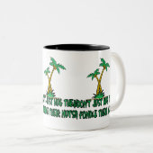 Lustiges Baum hugger Zweifarbige Tasse (VorderseiteRechts)