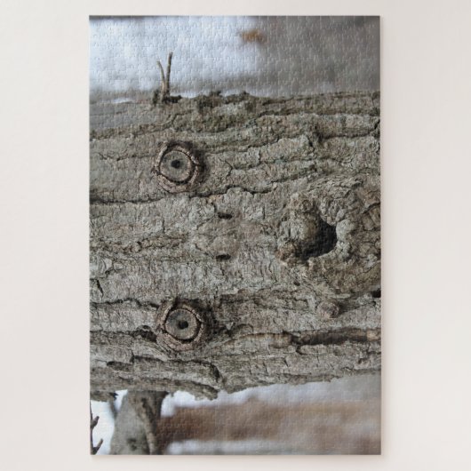 lustiges Baumgesichtsrätsel Puzzle (Vertikal)