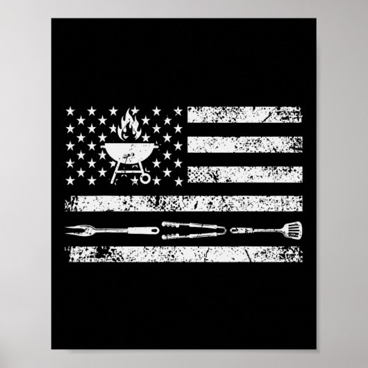 Lustiges Bbq-Design Fleischräuchern1 Poster (Vorne)