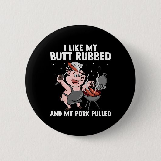 Lustiges Bbq-Design für Männer Frauen Bbq-Liebhabe Button (Vorderseite)