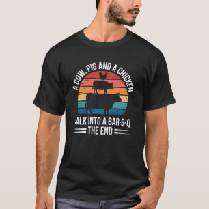Lustiges BBQ-Grillen von Rindfleisch, Schweineflei T-Shirt