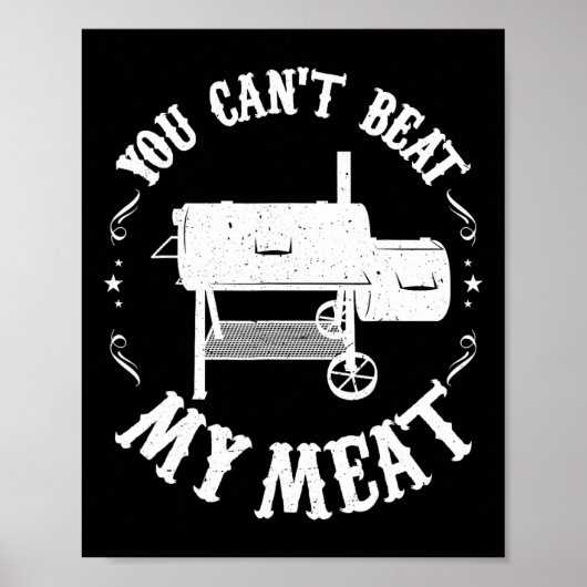 Lustiges Bbq Pit Reverse Flow Smoker Zubehör Dad G Poster (Vorne)