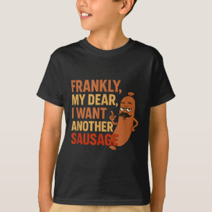 Lustiges Bbq-Wurst-Zitat für Cookout-Grill-Vater O T-Shirt