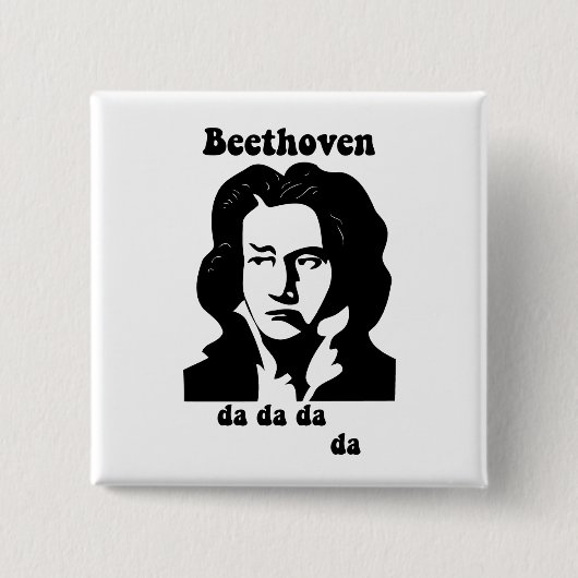 Lustiges Beethoven Button (Vorderseite)