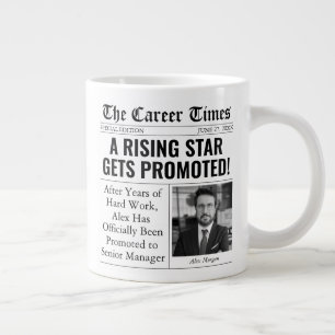 Lustiges Beförderungs-Geschenk Individuelle Zeitun Jumbo-Tasse