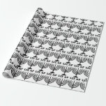 Lustiges beleuchtetes af Weihnachten Chanukkas Geschenkpapier<br><div class="desc">Lustiges beleuchtetes af Weihnachten Chanukkas menorah</div>