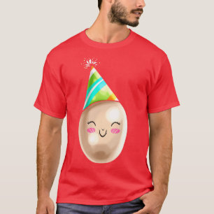 Lustiges bemaltes Ei mit Partyhut-Kegel für Ostern T-Shirt