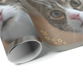 Lustiges benutzerdefiniertes Foto Geschenkpapier (Rolleneckpunkt)