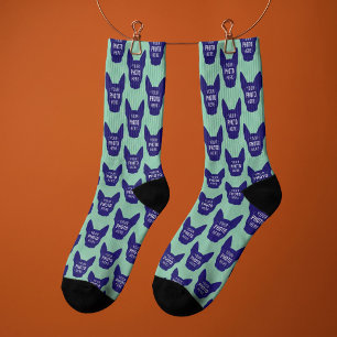 Lustiges benutzerdefiniertes Haustier-Gesichtsfoto Socken