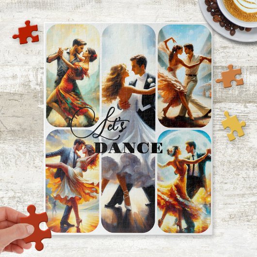 Lustiges benutzerdefiniertes Tanzfoto-Collage-Puzz Puzzle