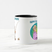 Lustiges Bestes Angel-Opa Cartoon-Charakter-Gesche