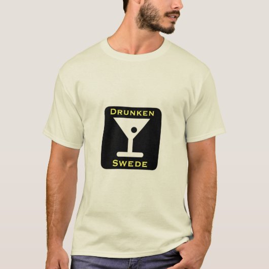 Lustiges betrunkenes Schwede-skandinavisches T-Shirt (Vorderseite)