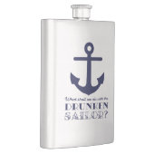 Lustiges betrunkenes Seemann-Seemarineseemannslied Flachmann (Rechts)