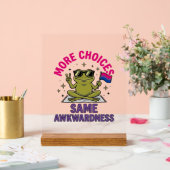 Lustiges Bi-Frosch-Pride-Shirt-Design_1 Acrylschild (Hochzeit)