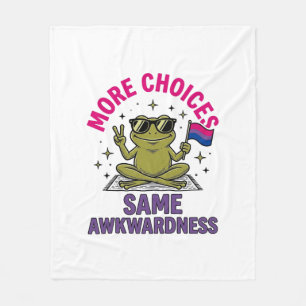 Lustiges Bi-Frosch-Pride-Shirt-Design_1 Fleecedecke