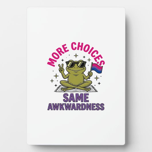 Lustiges Bi-Frosch-Pride-Shirt-Design_1 Fotoplatte (Vorderseite)