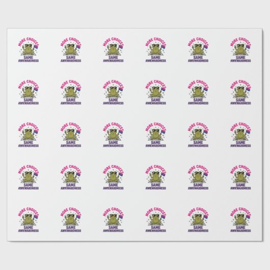 Lustiges Bi-Frosch-Pride-Shirt-Design_1 Geschenkpapier (Flach)