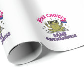 Lustiges Bi-Frosch-Pride-Shirt-Design_1 Geschenkpapier (Rolleneckpunkt)