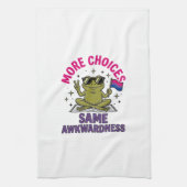 Lustiges Bi-Frosch-Pride-Shirt-Design_1 Geschirrtuch (Vertikal)
