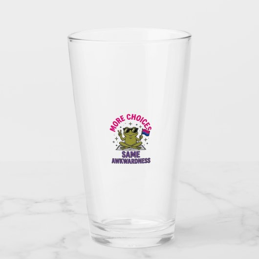 Lustiges Bi-Frosch-Pride-Shirt-Design_1 Glas (Vorderseite)