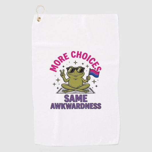 Lustiges Bi-Frosch-Pride-Shirt-Design_1 Golfhandtuch (Vorderseite)