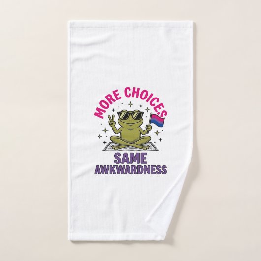 Lustiges Bi-Frosch-Pride-Shirt-Design_1 Handtuch (Handtuch)
