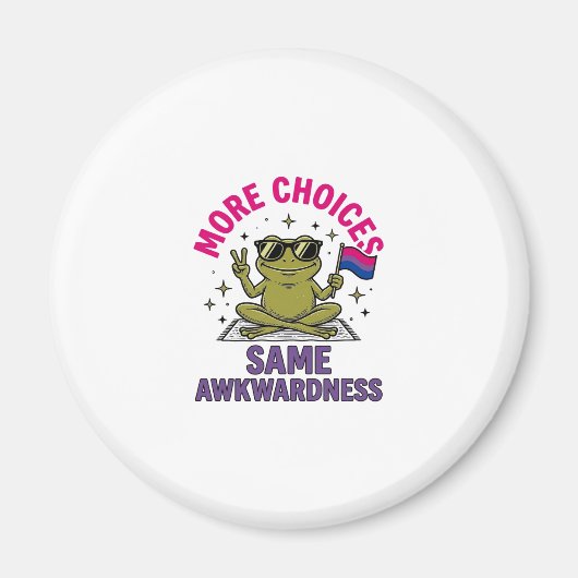 Lustiges Bi-Frosch-Pride-Shirt-Design_1 Magnet (Vorne)