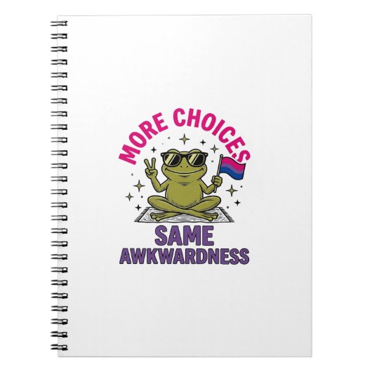 Lustiges Bi-Frosch-Pride-Shirt-Design_1 Notizblock (Vorderseite)