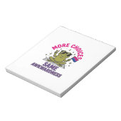 Lustiges Bi-Frosch-Pride-Shirt-Design_1 Notizblock (Rotiert)