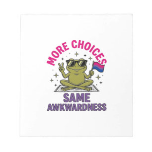 Lustiges Bi-Frosch-Pride-Shirt-Design_1 Notizblock