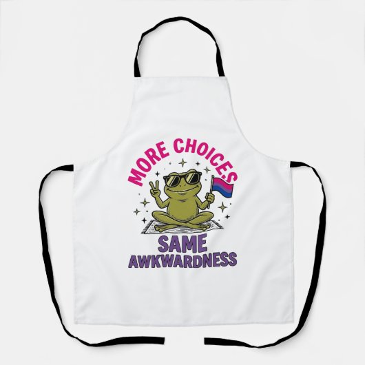 Lustiges Bi-Frosch-Pride-Shirt-Design_1 Schürze (Vorderseite)