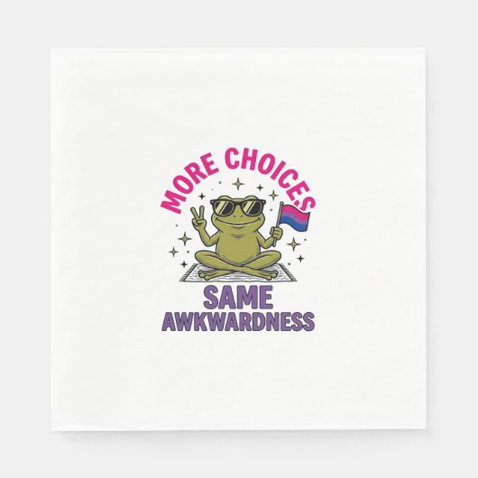 Lustiges Bi-Frosch-Pride-Shirt-Design_1 Serviette (Vorderseite)