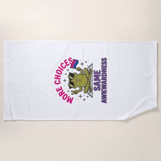 Lustiges Bi-Frosch-Pride-Shirt-Design_1 Strandtuch (Vorderseite)
