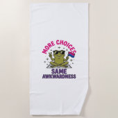 Lustiges Bi-Frosch-Pride-Shirt-Design_1 Strandtuch (Vorderseite)