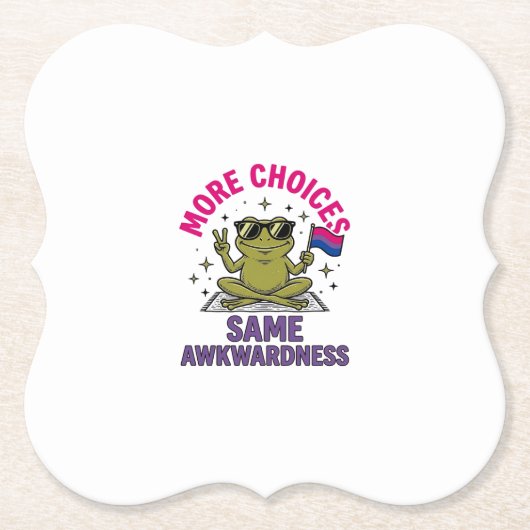 Lustiges Bi-Frosch-Pride-Shirt-Design_1 Untersetzer (Vorderseite)