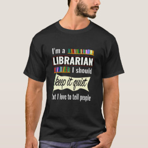 Lustiges Bibliothekarisches Geschenk für Bibliothe T-Shirt