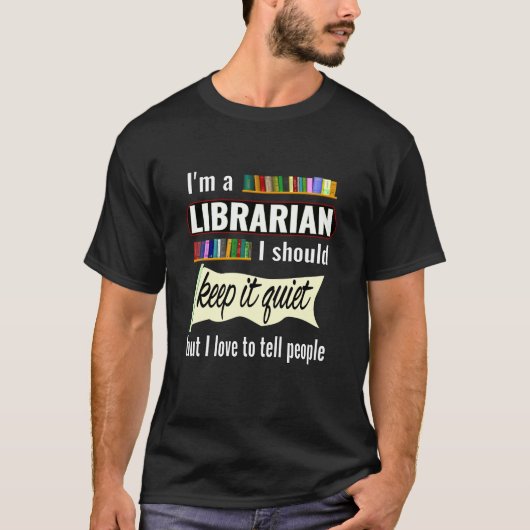 Lustiges Bibliothekarisches Geschenk für Bibliothe T-Shirt (Vorderseite)