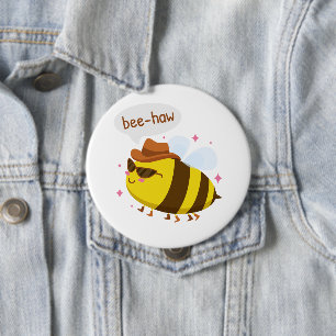 Lustiges Bienendesign Button