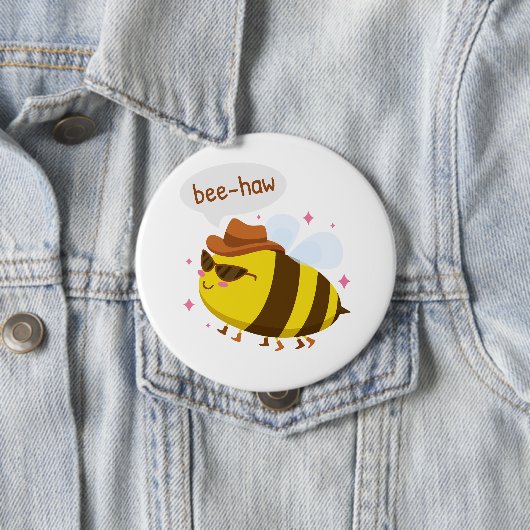 Lustiges Bienendesign Button (Beispiel)