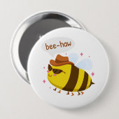 Lustiges Bienendesign Button (Vorne & Hinten)