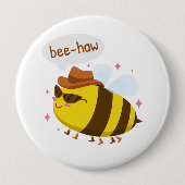 Lustiges Bienendesign Button (Vorderseite)