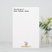Lustiges Bier Briefpapier (Stehend Vorderseite)