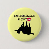 Lustiges Bier Button (Vorderseite)