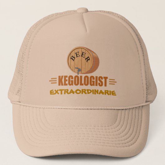 Lustiges Bier-Fass Truckerkappe (Vorderseite)
