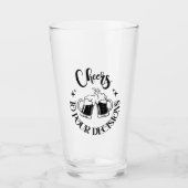 Lustiges Bier Glas (Vorderseite)