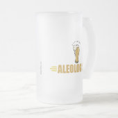 Lustiges Bier Mattglas Bierglas (VorderseiteRechts)