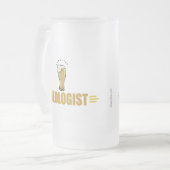 Lustiges Bier Mattglas Bierglas (Vorderseite Links)