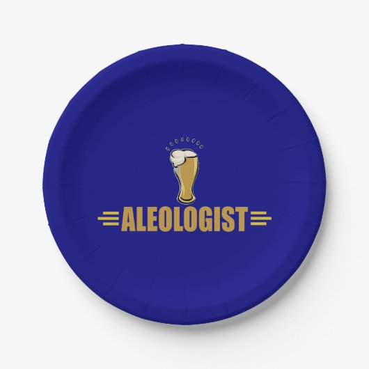 Lustiges Bier-Party Pappteller (Vorderseite)