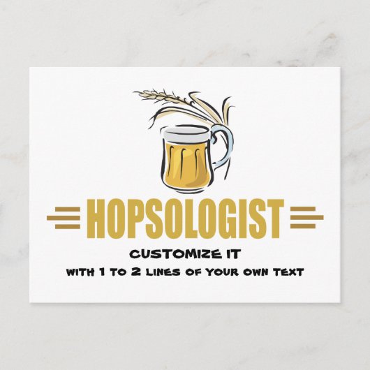 Lustiges Bier Postkarte (Vorderseite)