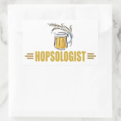 Lustiges Bier Rechteckiger Aufkleber (Tasche)